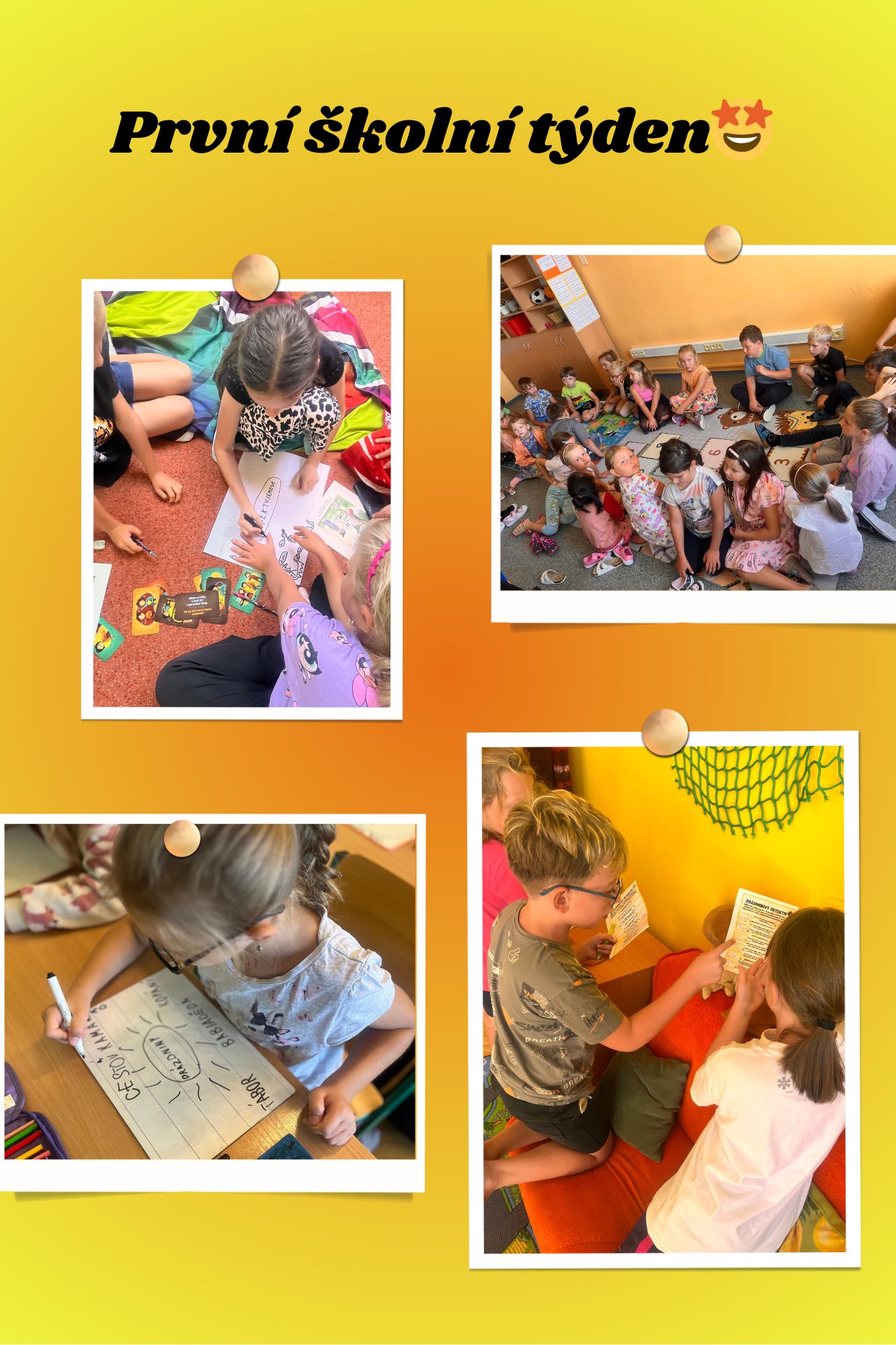 První týden ve škole👩‍🏫📝🎲